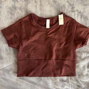 NWT Aerie Offline Cropped Shirt Size XS